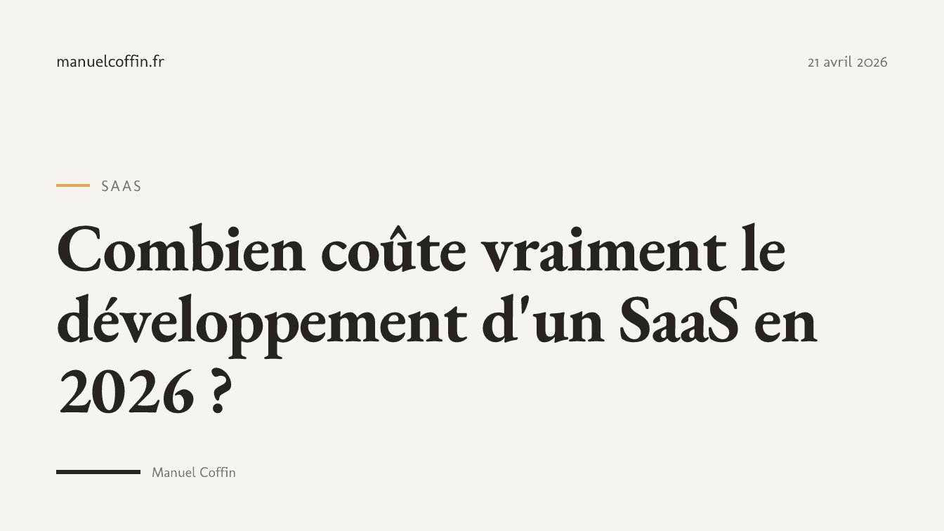 Tableau comparatif des coûts de développement SaaS en 2026 : agence, freelance, no-code