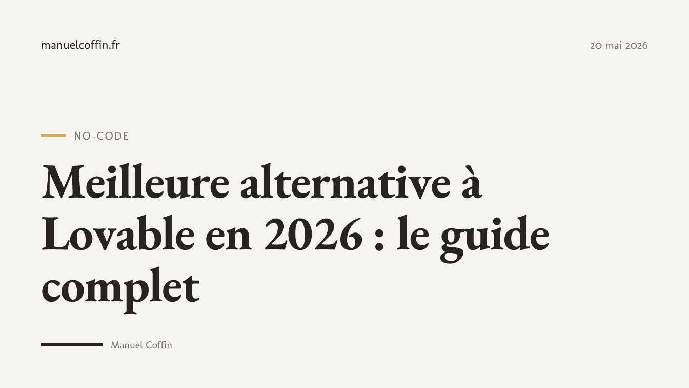 Comparatif des meilleures alternatives à Lovable en 2026 : v0, Bolt, Bubble, Cursor, fimo.ai et développement sur mesure